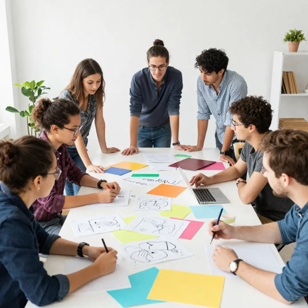 İstanbul profesyonel organizasyon planlama ekibi ofis ortamında kreatif etkinlik ve animasyon fikirleri geliştiriyor.