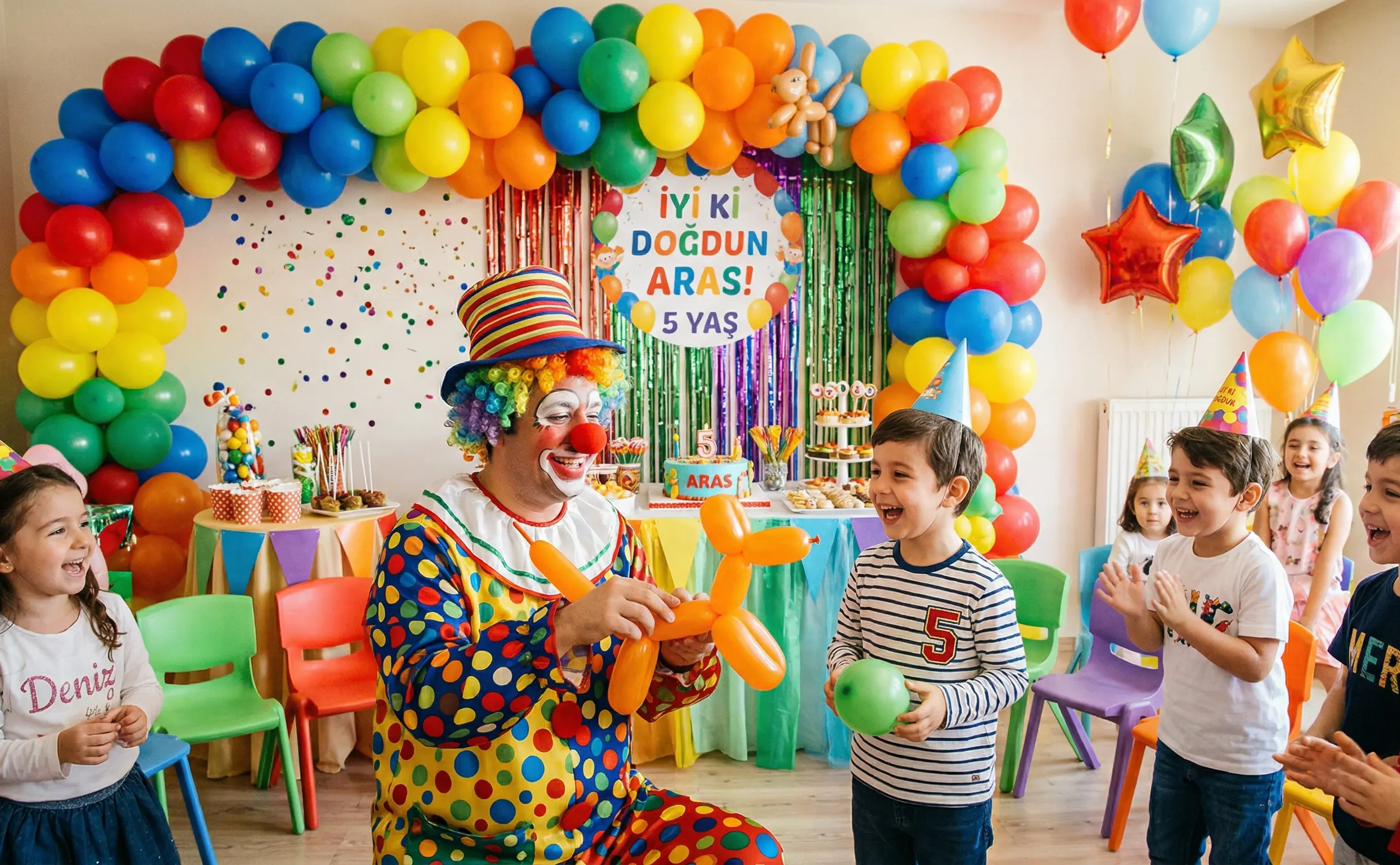 İstanbul tematik doğum günü organizasyonu - Çocuk partileri için sevilen kahramanlar ve konsept süslemeler